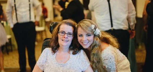 catherine scott with her daugther vanessa carbajal nearing the end of the reception