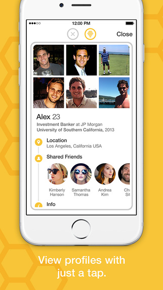 bumble page showing a user's profile in detail