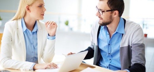 couple in an office