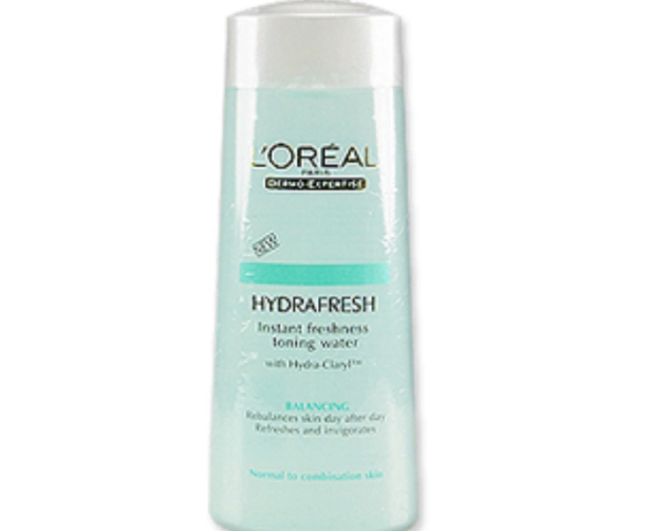 l'oreal hydra fresh instant freshness toning water