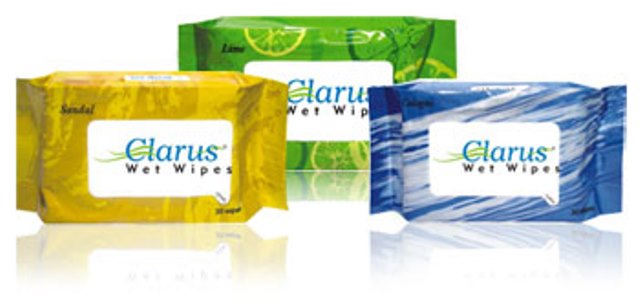 clarus wet wipes