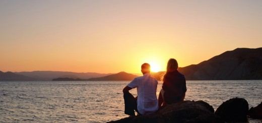 couple watching sunset