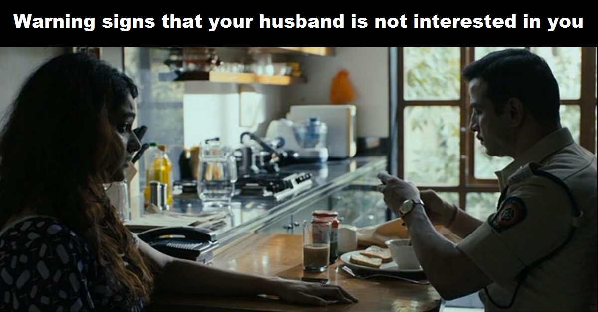 Signs husband not interested