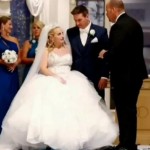 Bride walks down the aisle on her own on wedding day. Here’s why that is so special