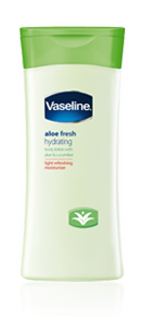 vaseline aloe fresh hydrating body lotion