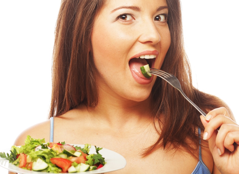 woman eating a salad_New_Love_Times