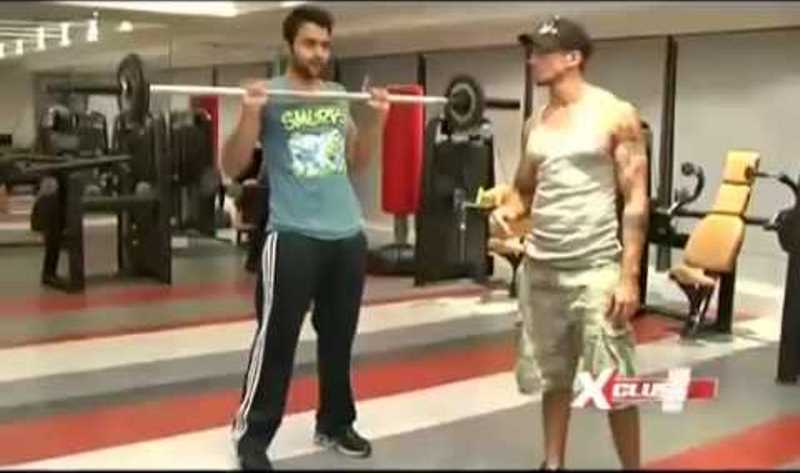 jackky bhagnani sweating it out at the gym