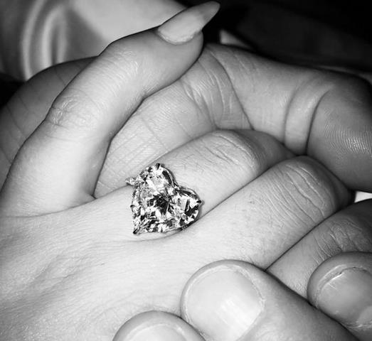 the heart-shaped engagement ring taylor gave to lady gaga