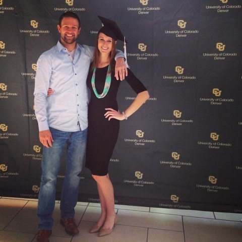brett and amy at her graduation