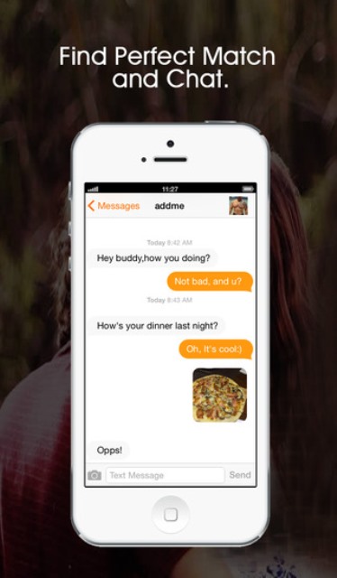 hope dating app page showing the chat feature