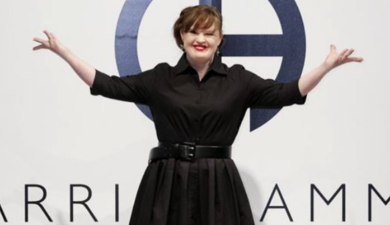 jamie brewer at the new york fashion week