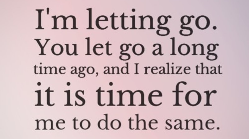 letting go
