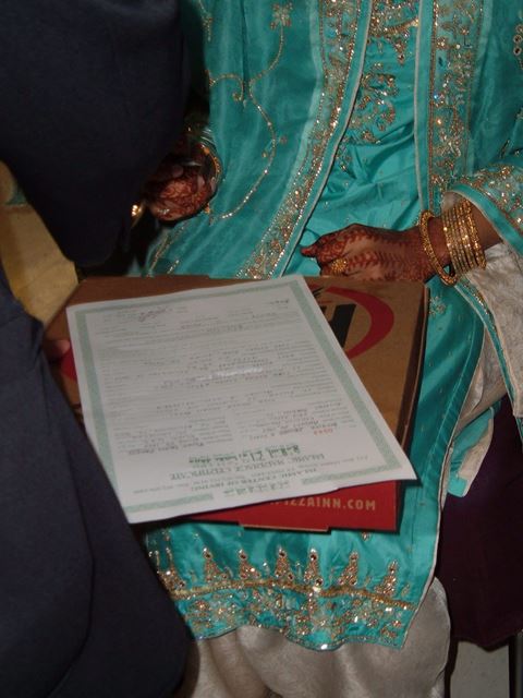 signing the nikaah