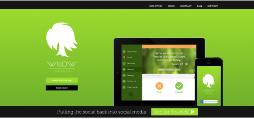willow app home page