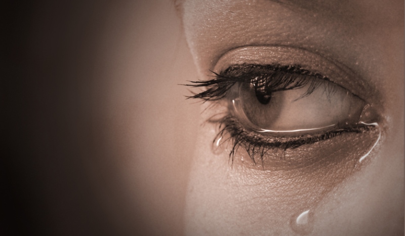 woman crying