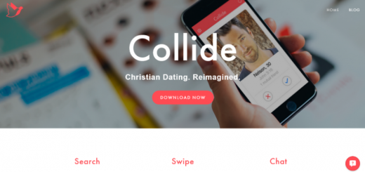 collide christian dating app home page