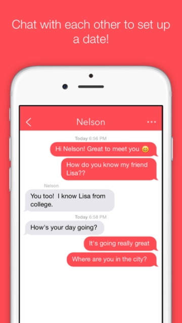 collide christian dating app page showing the chat feature