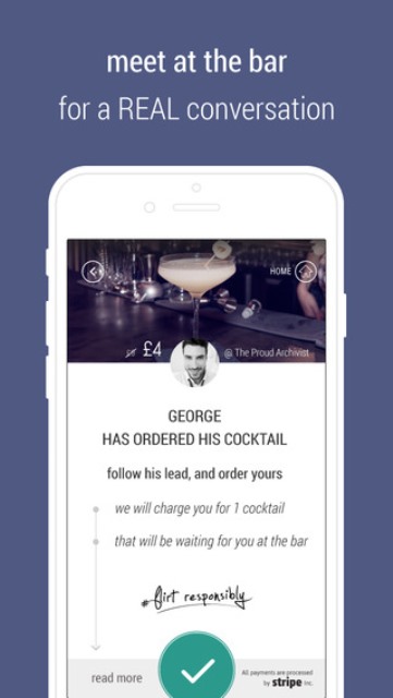 rendeevoo dating app page showing a male user's paid date