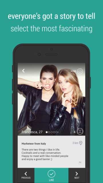 rendeevoo dating app page showing a user profile