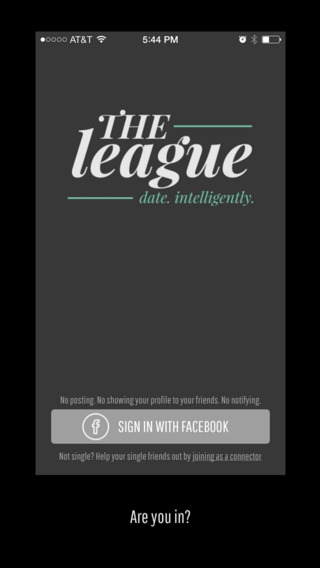the league dating app home page