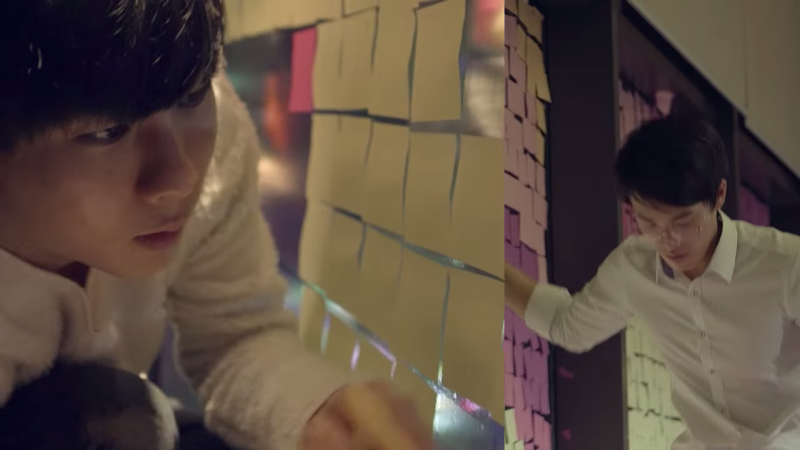 the post-it 'elves' making the proposal a reality