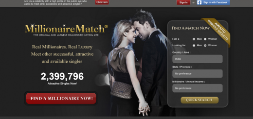 millionairematch home page