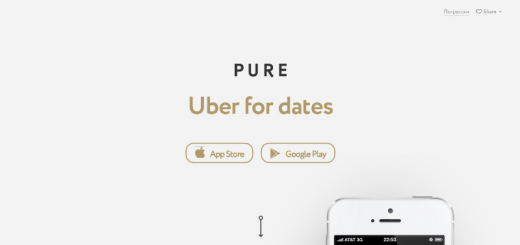 pure dating app home page