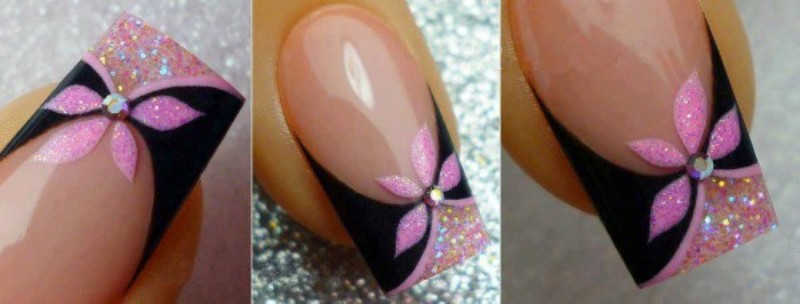 Flowery nail art