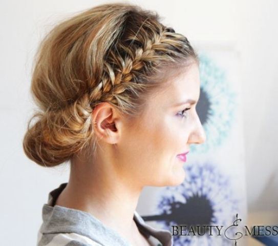 Double braided updo