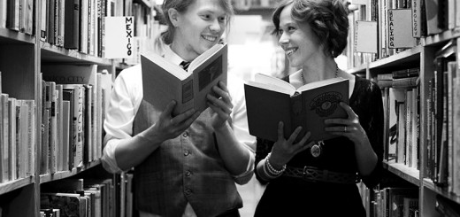 couple in a bookstore