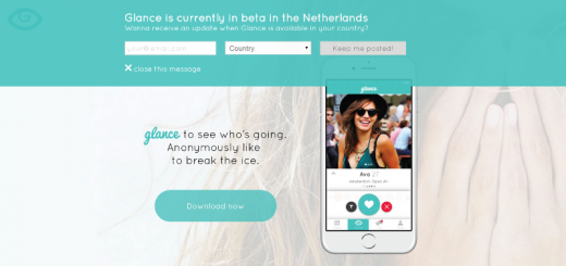 glance dating app home page