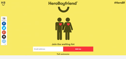 heroboyfriend app home page