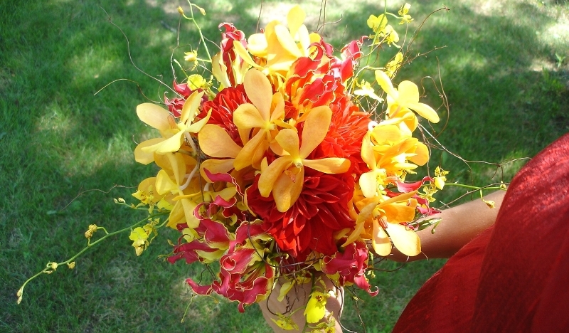 summer wedding bouquet