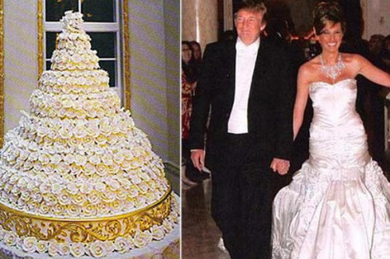 Donald Trump and Melanie Knauss' wedding cake
