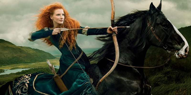Jessica Chastain as Merida from Brave