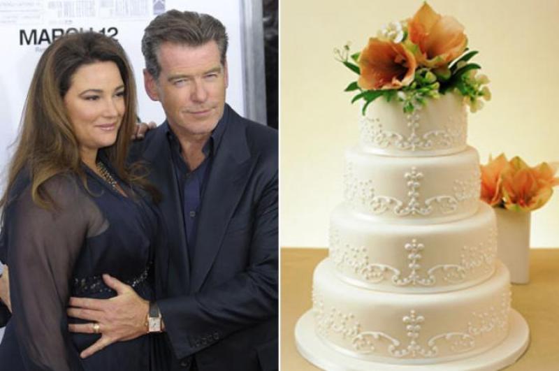 Pierce Brosnan and Keely Shaye Smith's Carrot Wedding Cake