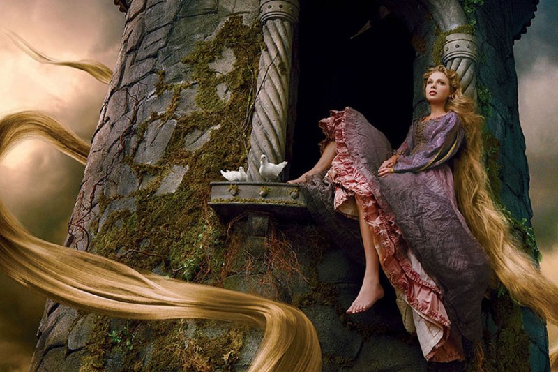 Taylor Swift as Rapunzel