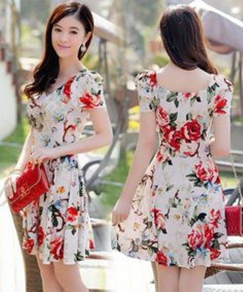 flirty floral dress