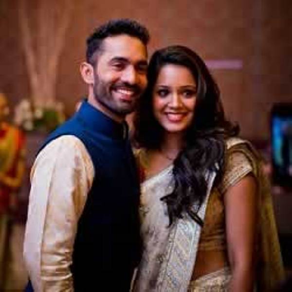 Dipika Pallikal and Dinesh Karthik Engagement picture
