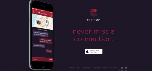 cheekd dating app home page