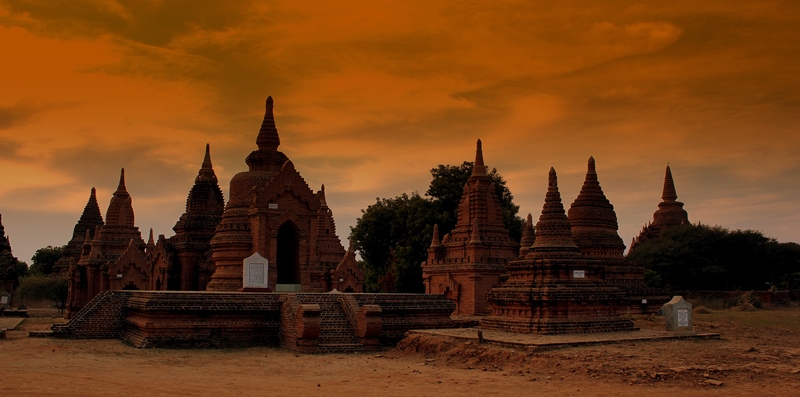 temples in bagan, myanmar
