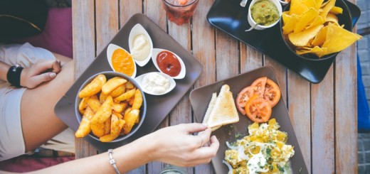 woman at a restaurant