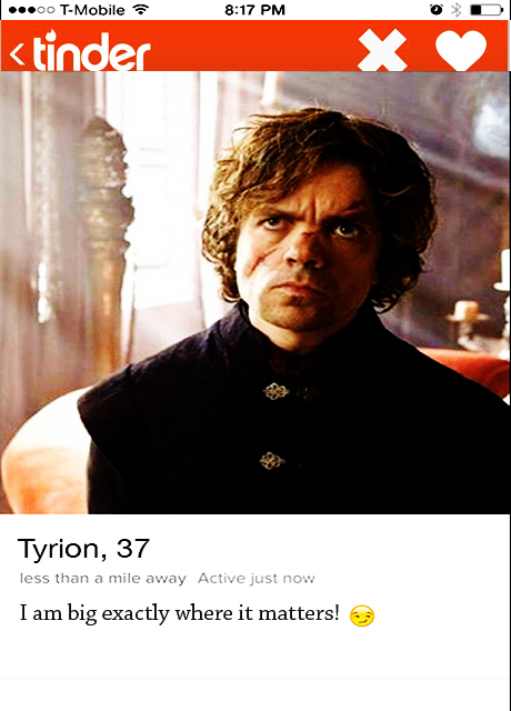 Tyrion_Tinder profile