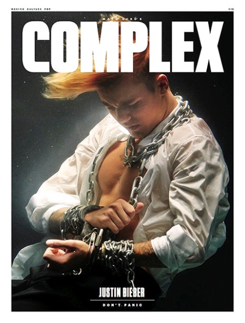 justin bieber on the cover of complex magazine