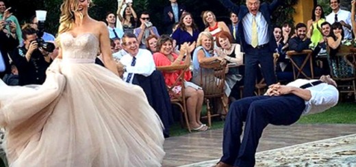 magician groom levitating dance move