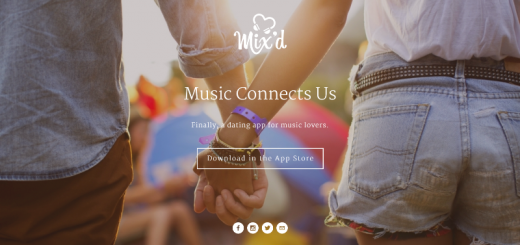 mix'd dating app home page