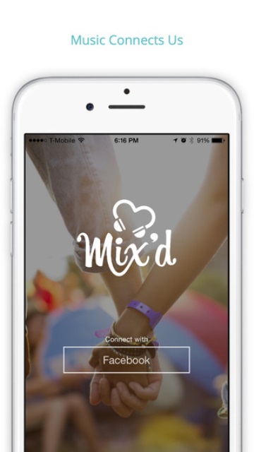 mix'd dating app home page