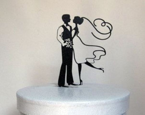 rustic western couple topper