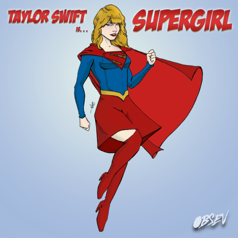 taylor swift as supergirl