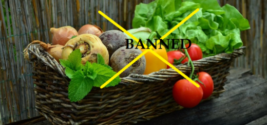 vegetables banned